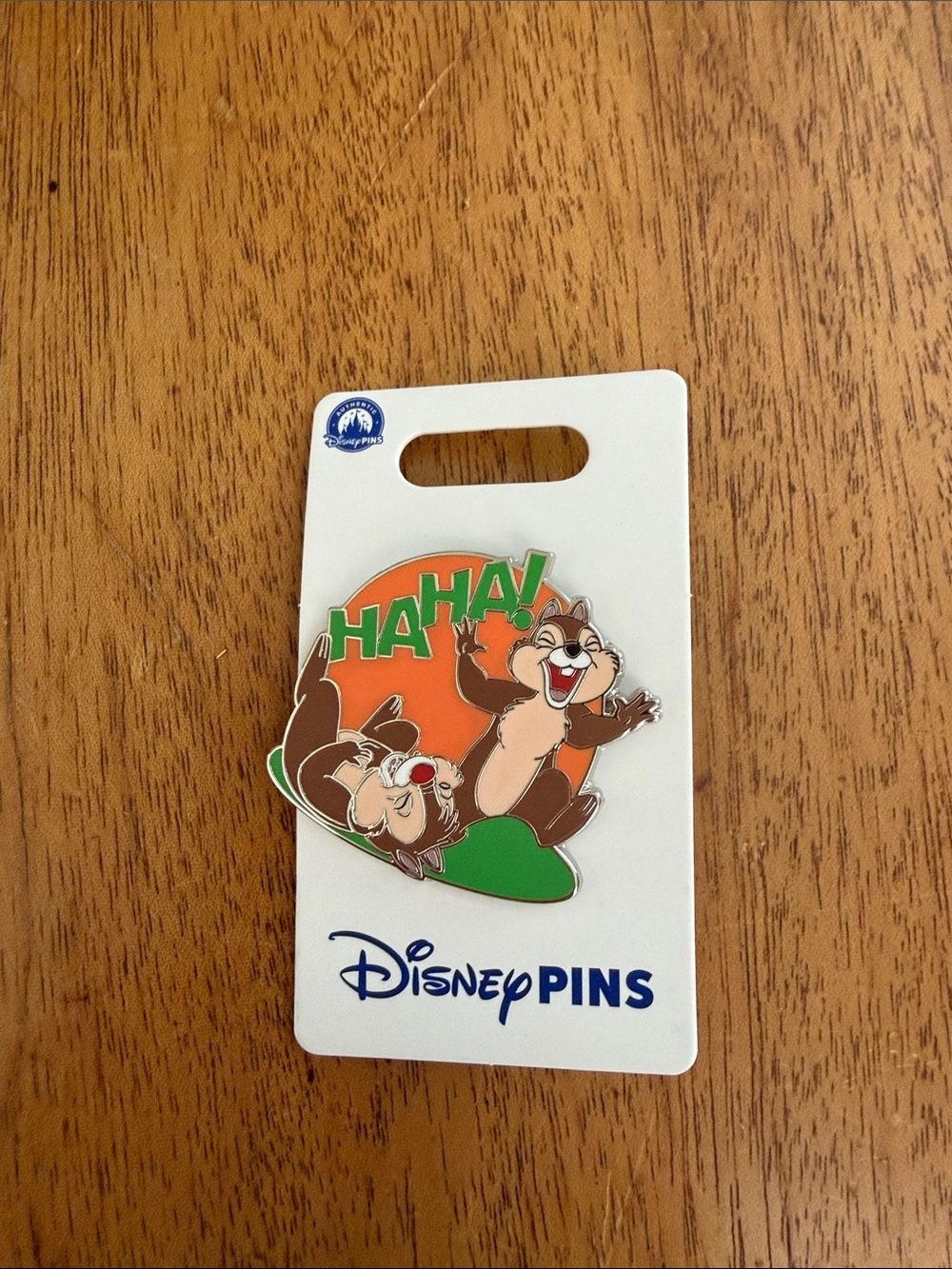Disney Chip 'n' Dale HAHA! Enamel Pin - Brown, Green, Orange